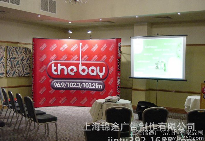 上海锦途出口户内高品质常规拉网展架写真图2