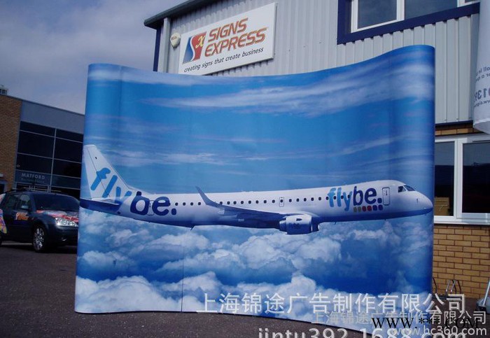 上海锦途出口户内高品质常规拉网展架写真图1