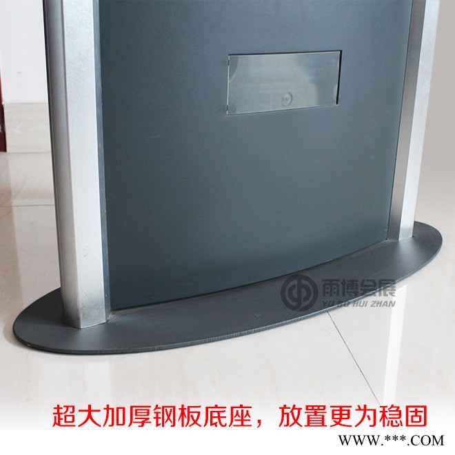 银行电信大堂广告宣传展示牌/酒店前台超大号铝型材双面海报架HL012图1