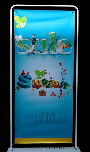 零售 门型注水双面展示架 塑料底座广告海报架图3
