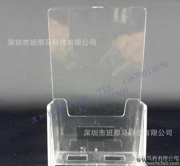 专业生产小型亚克力广告宣传资料架 有机玻璃促销资料台牌图3