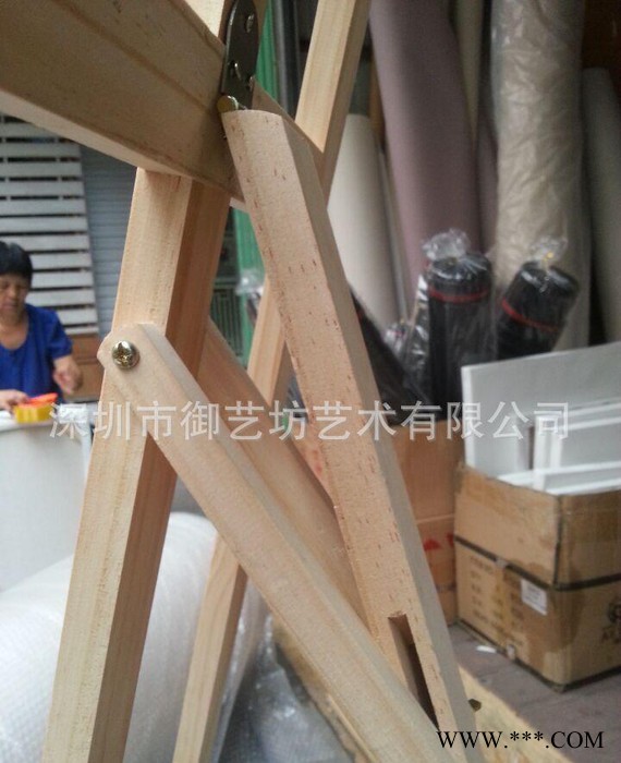 直销油画架 广告牌油画框相框房地产专用画架实木实用图3