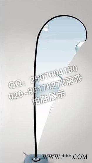 柏胜提供刀旗、迎风旗制作 沙滩旗 车展旗 汽车广告旗杆图3