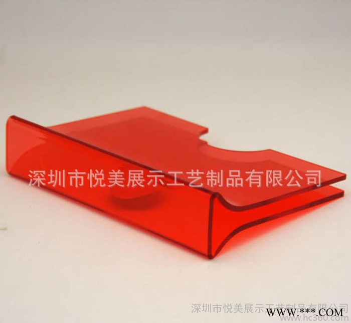 定制吧台酒水卡夹 亚克力T型酒水架 U型有机玻璃吧台酒水资料架