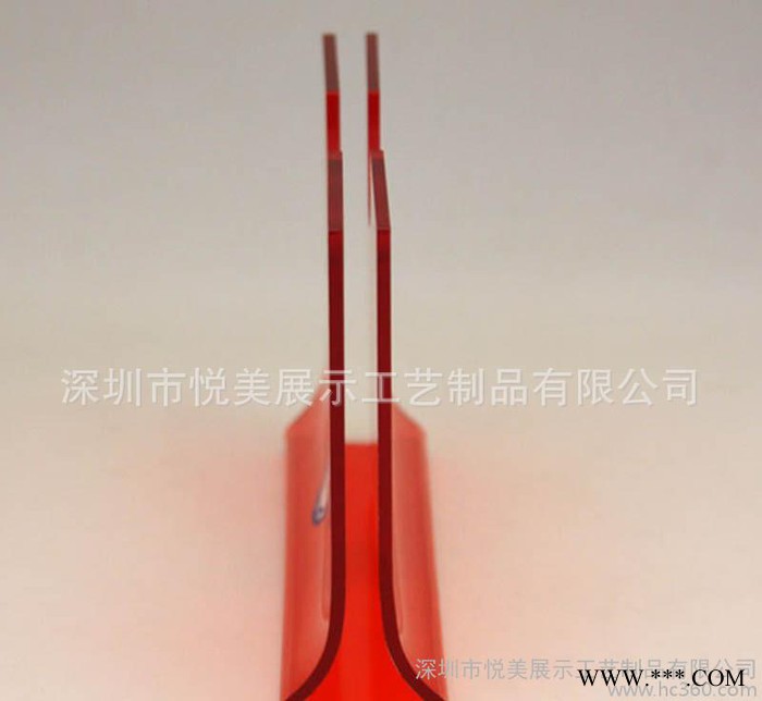 定制吧台酒水卡夹 亚克力T型酒水架 U型有机玻璃吧台酒水资料架图2