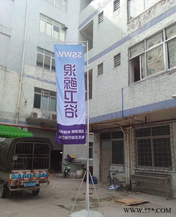 深圳商生产注水旗杆 五米 注水刀旗五米 五米注水道杆R图2