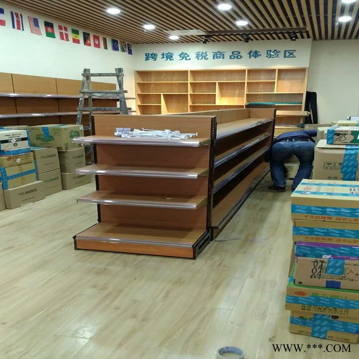 若金H-01 超市货架定制可拆卸轻量级钢制喷塑超市货架便利店货架促销台散装货架图8