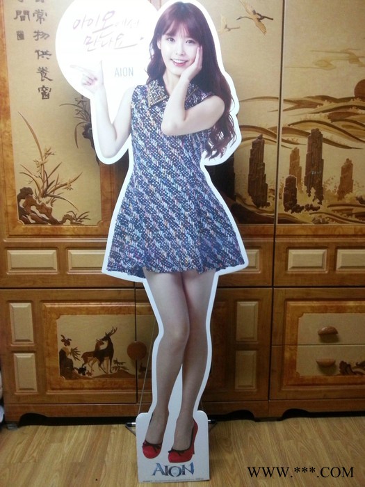 提供服务金口广告展示器材系列人像立牌喷绘制作,求购立牌展示架图1