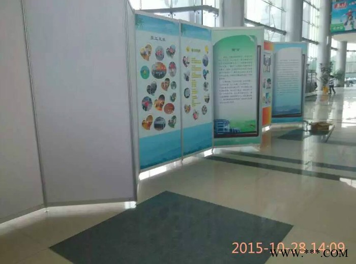供应八棱柱。方柱。扁铝。展览铝材。展示架.三卡锁。屏风图2