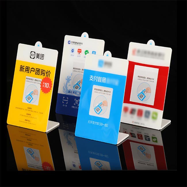 A4亚克力台卡 L型桌牌强磁价格广告介绍台牌台签亚克力展示牌立牌图3