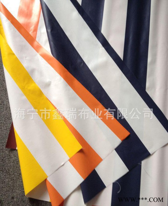 广告促销色彩鲜艳性能优越PVC彩条布 防雨遮阳布图3