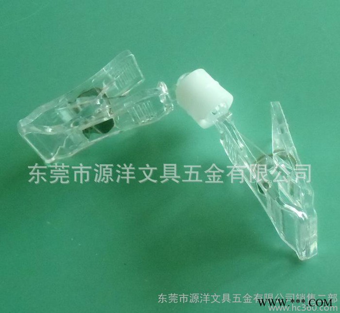 超市展示促销牌竖立夹 广告立牌塑料夹子 透明旋转夹 材质：PVC图3