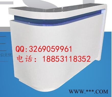 大森烤漆前台接待台公司办公桌办公家具 服务台酒店迎宾台吧台图3