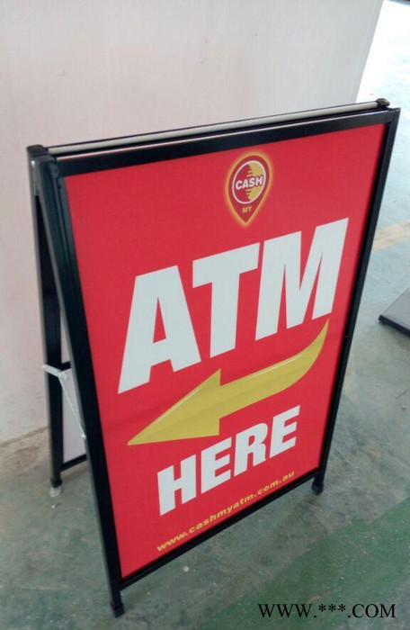 新款铁质双面立式广告展示架  海报立牌展架图3