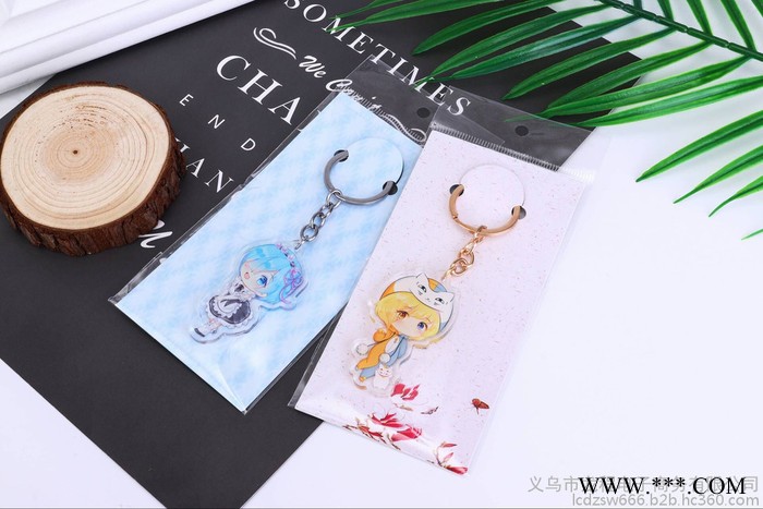 亚克力钥匙扣 定制diy徽章摆件人形立牌广告礼品定制动漫挂件生日礼物图5