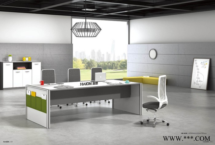 海景 板式办公家具 接待台图8