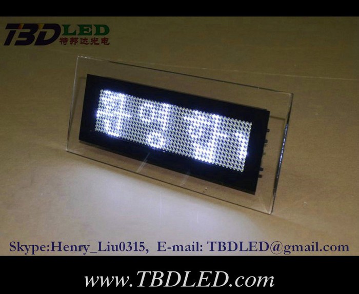 LED桌面显示屏贴片屏 四字台式屏 LED发光桌面立牌图3