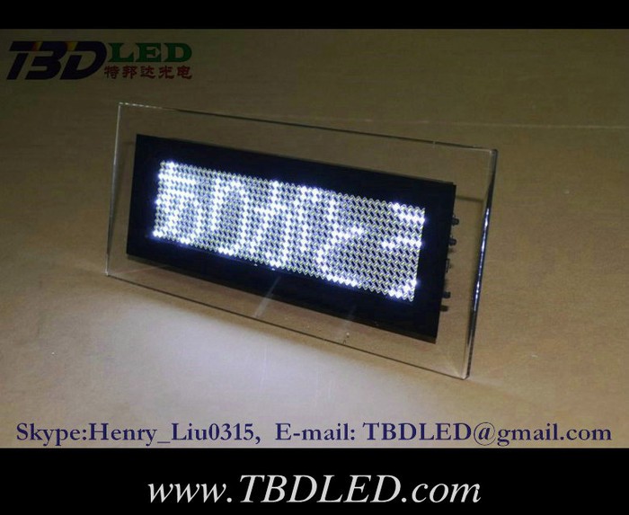 LED桌面显示屏贴片屏 四字台式屏 LED发光桌面立牌图2