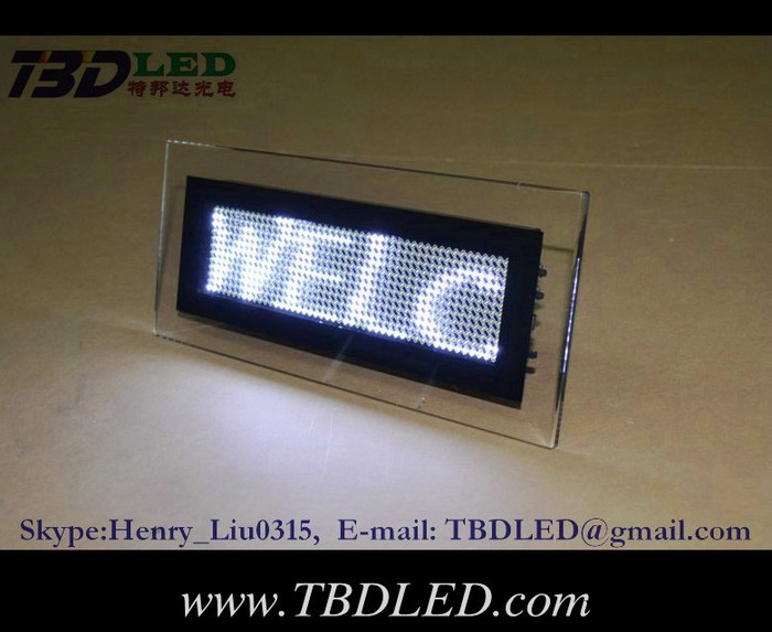 LED桌面显示屏贴片屏 四字台式屏 LED发光桌面立牌图1