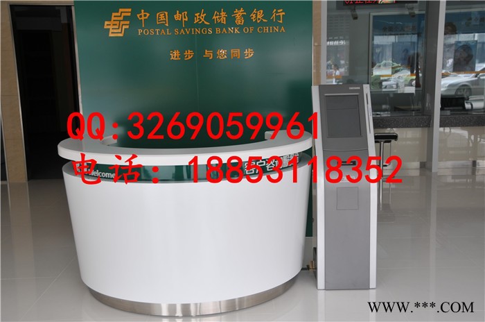 大森标准邮储银行接待台咨询引导台大堂经理台前台时尚烤漆图4
