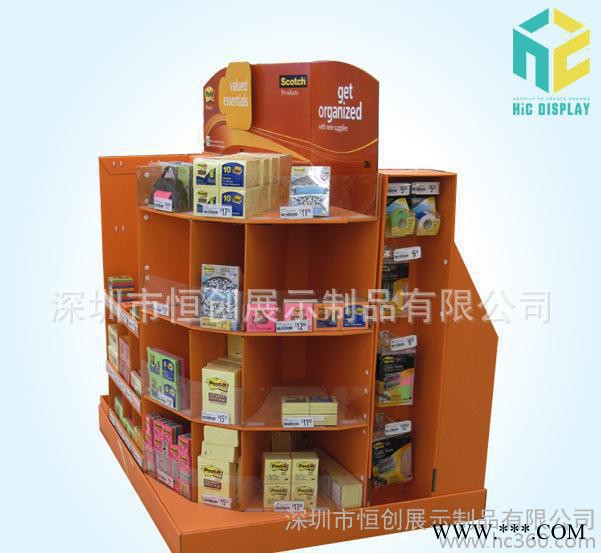 【恒创定制】纸货架，纸展示架，纸堆头，纸立牌，纸PDQ图1