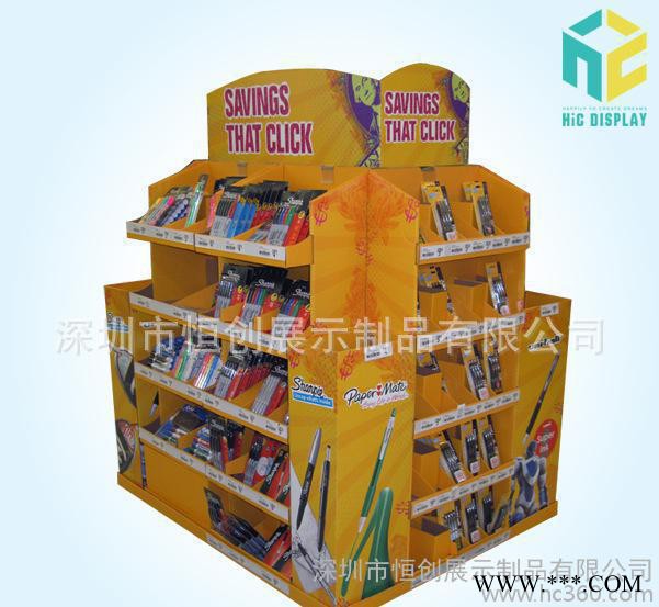 【恒创定制】纸货架，纸展示架，纸堆头，纸立牌，纸PDQ图2