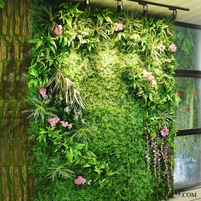 木子后成都仿真植物墙假花背景形象墙LOGO店招接待台植物墙花墙绿墙阳台露台花园植物墙设计上门施工安装图8