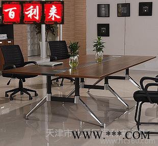 天津公家具时尚创意简约会议桌板式现代组合培训桌洽谈桌接待台图3
