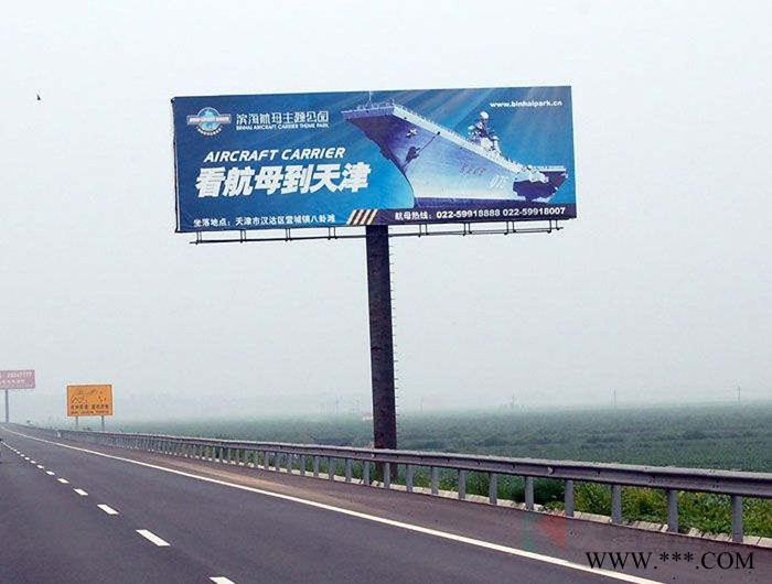 山东立柱广告  高炮立柱广告牌 户外 广告牌  高炮广告 铝型材灯箱图2