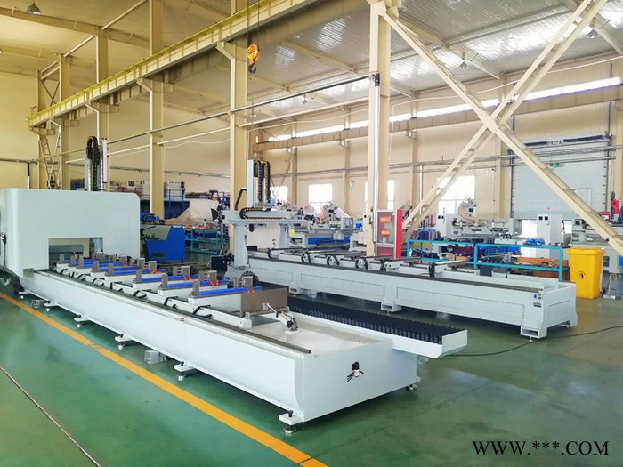 明美SKGXC-6000数控弓型材双头切割锯 工业铝型材切割设备  旋转门型材专用双头切割锯 铝型材双头切割锯图6