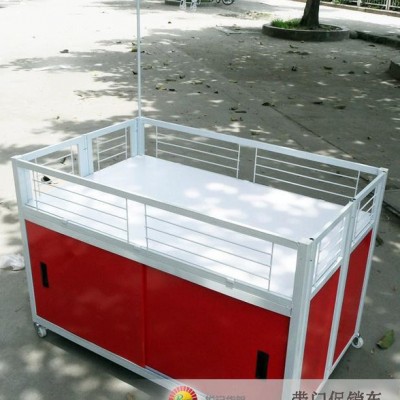 平湖锐记货架 促销花车 特价台 移动带轮促销车 不带门带门促