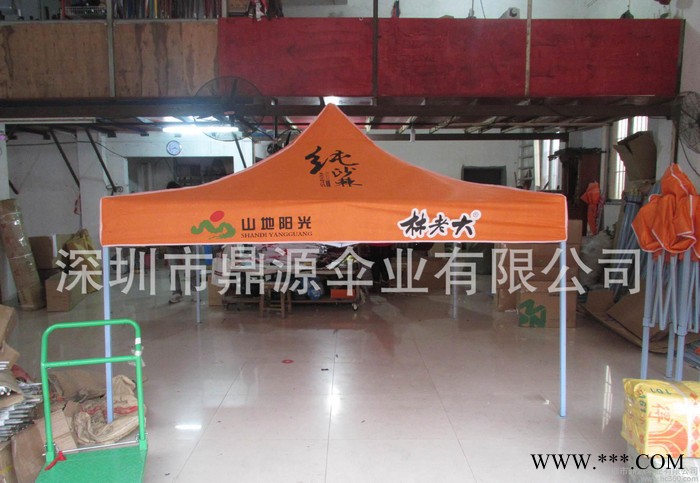 深圳帐篷厂定做户外折叠帐篷手开黑金刚支架广告帐篷可以印logo图2