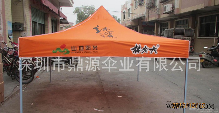 深圳帐篷厂定做户外折叠帐篷手开黑金刚支架广告帐篷可以印logo