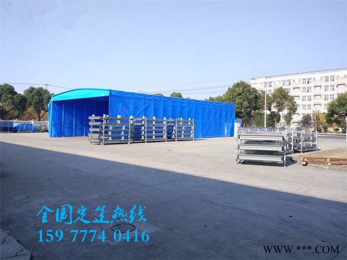南宁推拉雨棚移动折叠帐篷带轮式收缩雨棚大型仓库帐篷活动雨棚洗车遮阳棚图3