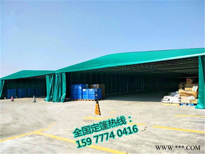 南宁推拉雨棚移动折叠帐篷带轮式收缩雨棚大型仓库帐篷活动雨棚洗车遮阳棚图4