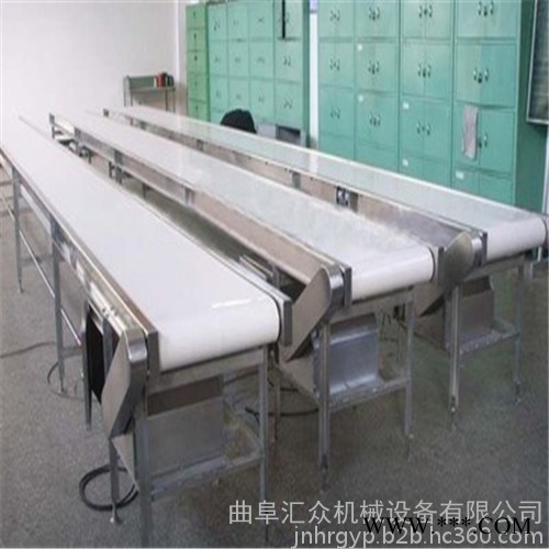 PVC带裙边皮带输送机 铝型材框架食品带输送机图7