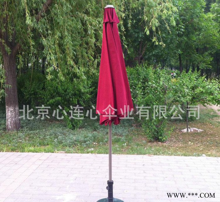 中柱伞 圆形中柱手摇伞 休闲中柱太阳伞 遮阳广告伞图3