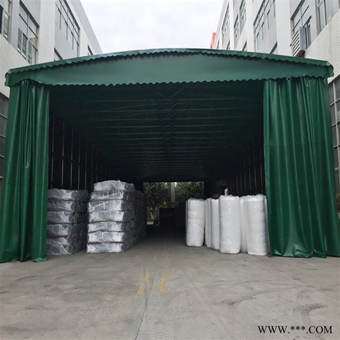 大型仓储伸缩雨棚户外物流仓库蓬推拉棚移动雨篷折叠帐篷图4