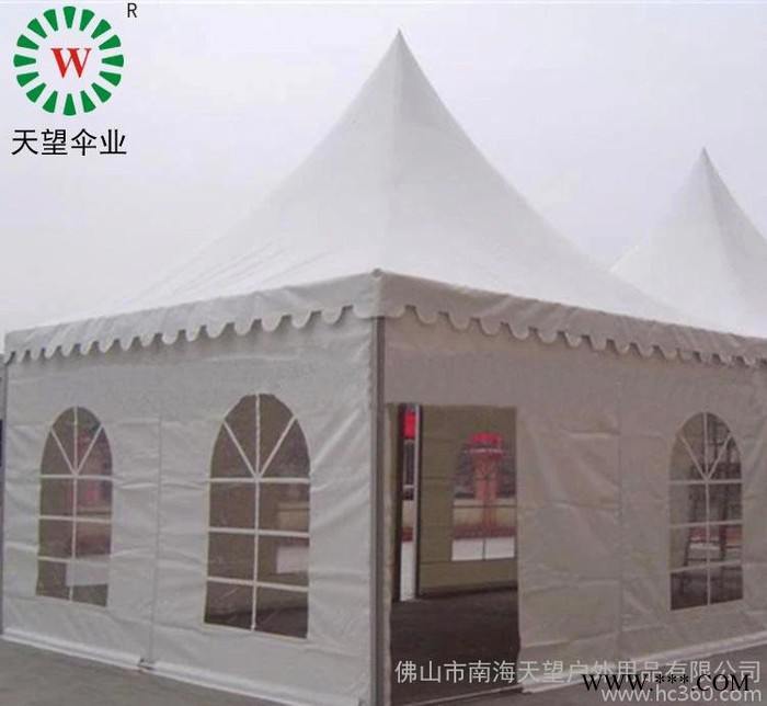 广告折叠帐篷 婚礼帐篷 白色户外休闲蓬  尖顶广告帐篷图3