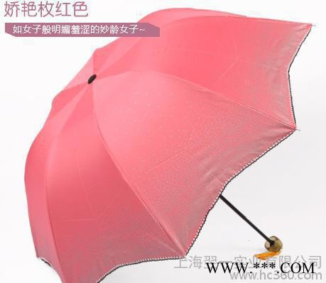 公主伞**防晒太阳伞 防紫外线折叠伞黑胶创意遮阳伞 雨伞图3