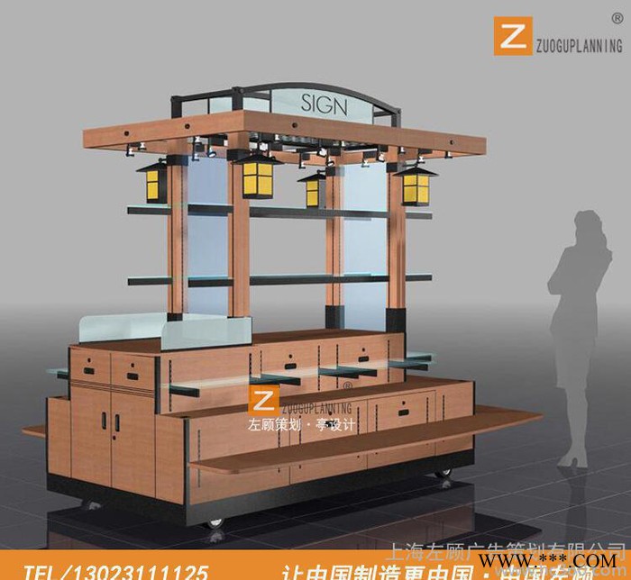 加工定制 商场室内零售花车 专业设计施工商业展示促销售卖亭