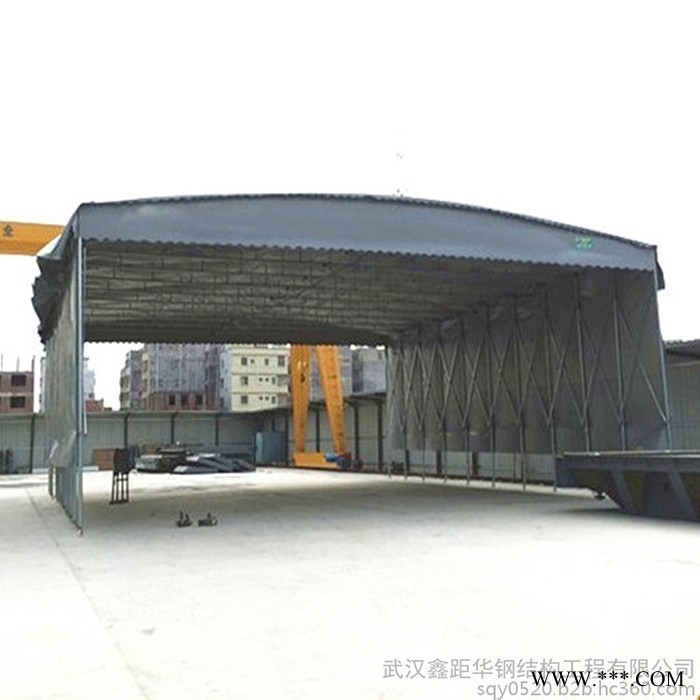 定制大型伸缩移动推拉棚夜宵烧烤折叠帐篷仓库活动雨棚停车遮阳蓬图7