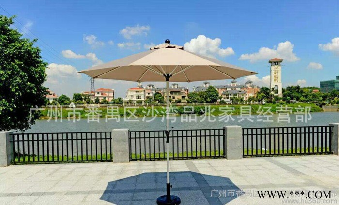 户外伞遮阳伞 2.7米庭院防大雨太阳伞中柱伞手摇直杆伞图3