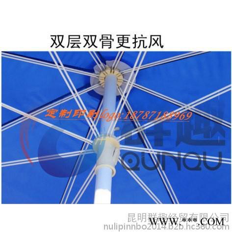 昆明群趣太阳伞印字 广告伞定做图2
