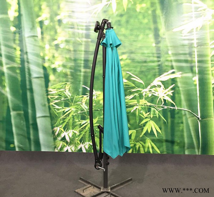 6骨太阳能LED灯香蕉伞庭院伞户外遮阳伞太阳伞图2