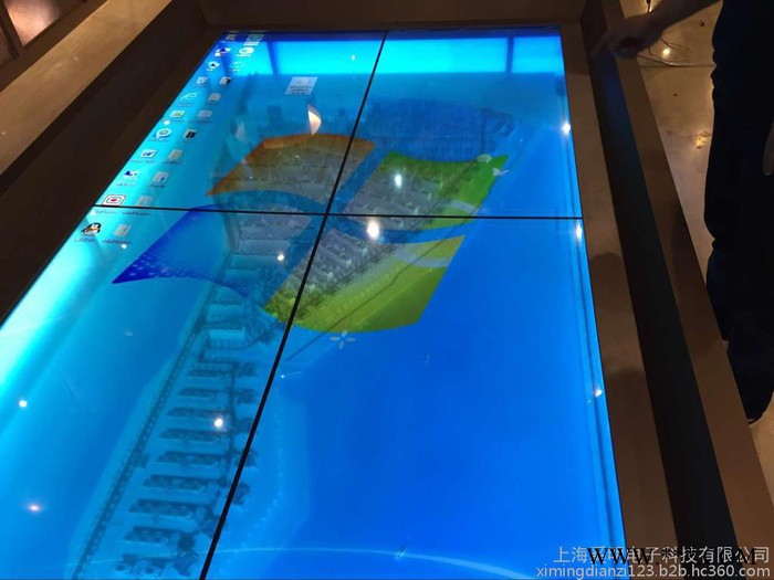 沙盘55寸友达面板、2*2透明屏拼接模组透明液晶展示屏图2