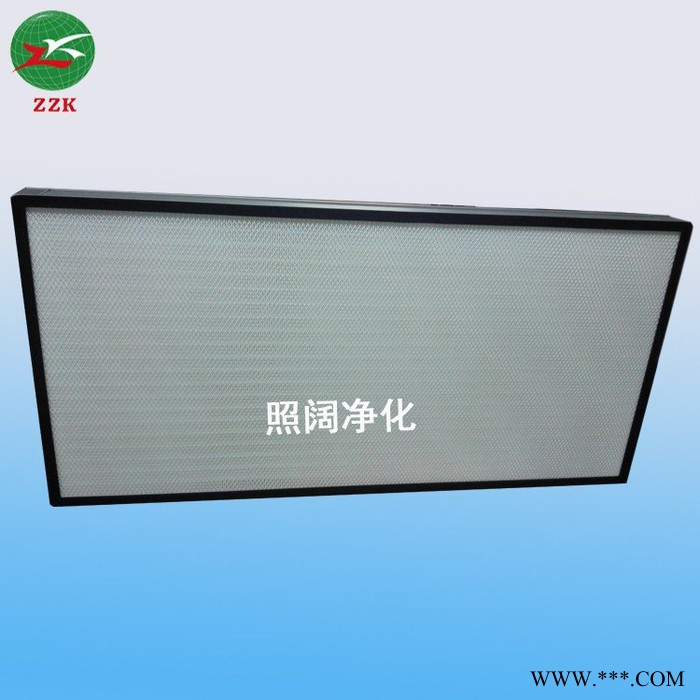无隔板空气滤网，高效无隔板滤网，玻璃纤维滤纸，铝型材，图2
