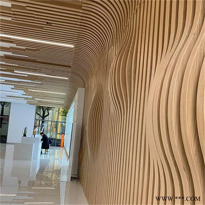 奥德赛 商铺装饰顶梁铝方通 酒店仿木纹方通铝型材 地铁站u型槽集成吊顶 木纹铝方通图8