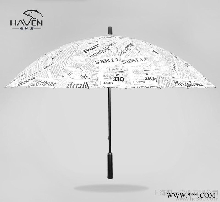24骨英伦报纸雨伞直杆遮阳伞超大抗风晴雨伞个性创意太阳伞图2