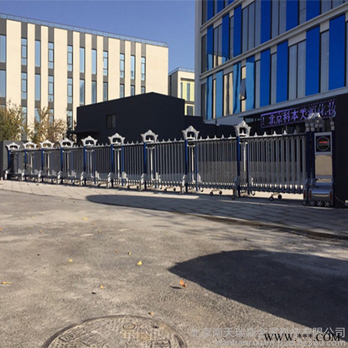 南天瑞森工厂电动门厂家 供应 自动电动门 铝型材伸缩门 不锈钢伸缩门 安装维修图2